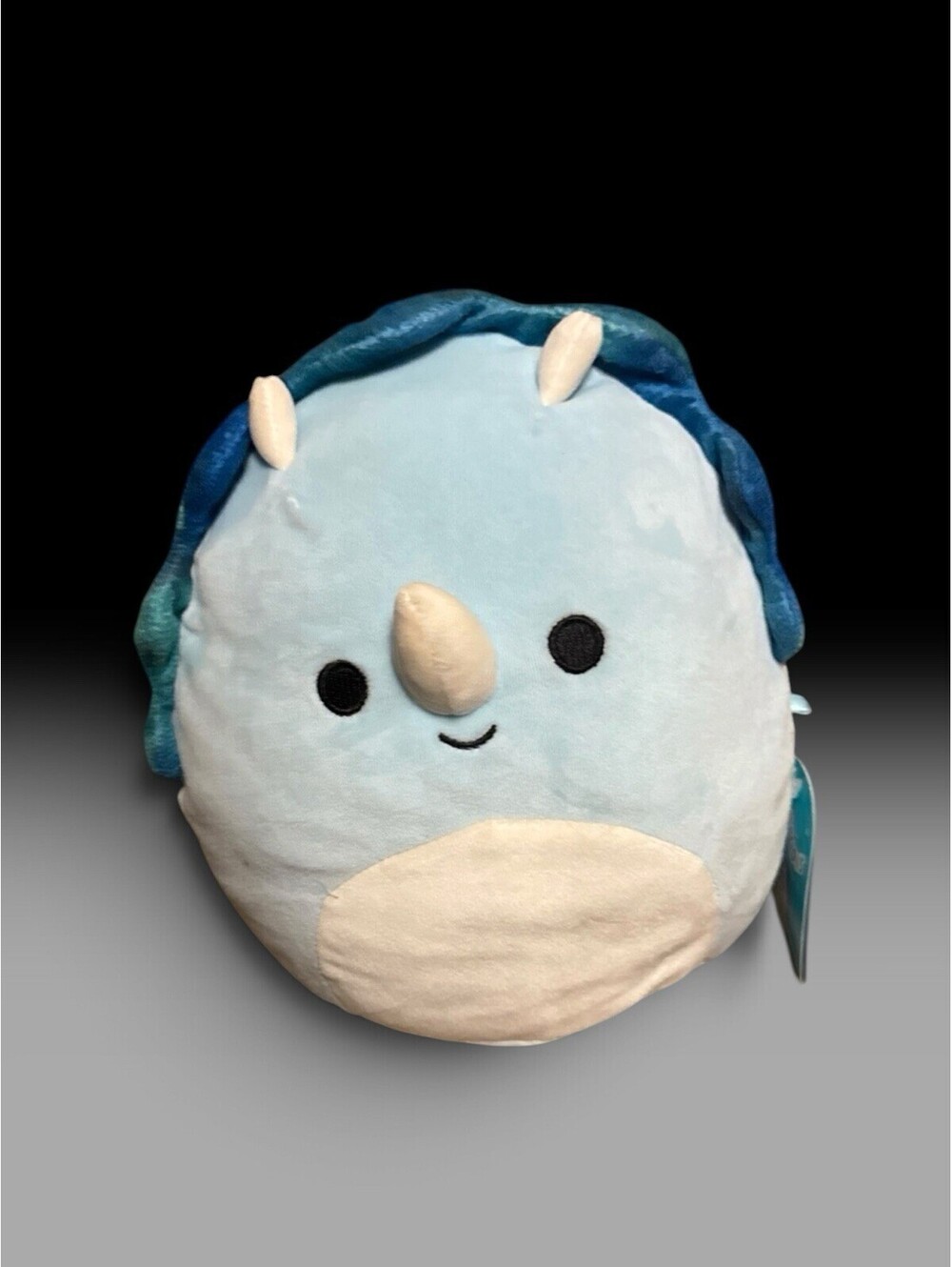 Squishmallow Dinosaur Prehistoric Squad Malik the Blue Triceratops 8" NWT